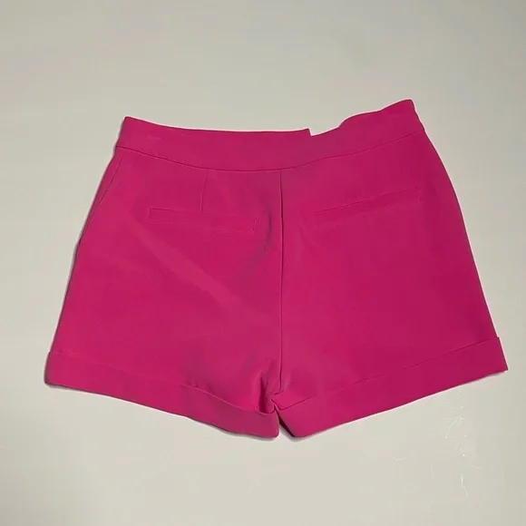 CINQ A SEPT. Crepe Elaine Short in Neon Pink. Size 0. - Picture 5 of 6